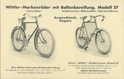 Wittler Fahrräder Prospekt 1931