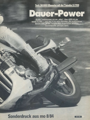 Yamaha XJ 900 Dauertest 1984