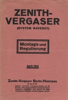 Zenith System Baverey Vergaser 4.1914