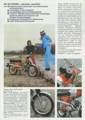 Preview: Zündapp Motorrad Programm 1974 Preview: Zündapp Motorrad Programm 1974