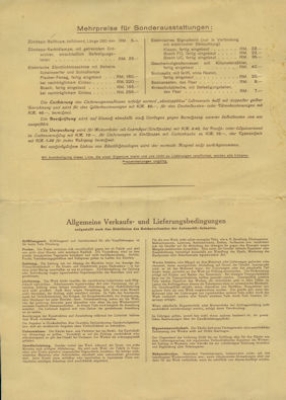 Preview: Zündapp Preisliste Nr. 35 10.1928 Preview: Zündapp Preisliste Nr. 35 10.1928