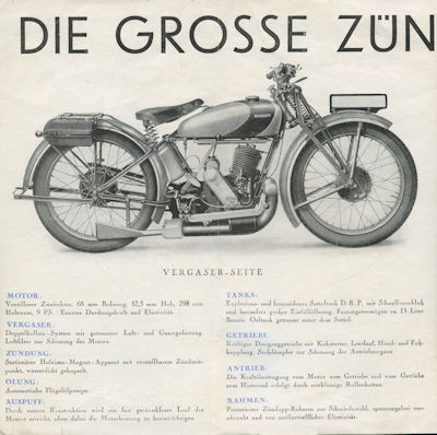 Preview: Zündapp Z 300 Luxus Prospekt ca. 1930 Preview: Zündapp Z 300 Luxus Prospekt ca. 1930