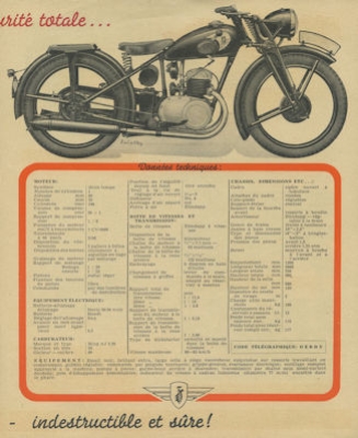Zündapp DB 200 Prospekt 1940er Jahre