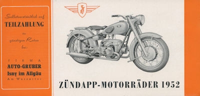 Zündapp Programm 1952