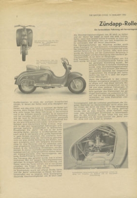 Preview: Zündapp Bella Test 1954 Preview: Zündapp Bella Test 1954
