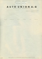 Auto-Union Brief 1940er Jahre