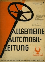 Allgemeine Automobil Zeitung (AAZ) 1935 Heft 1