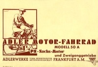 Adler Motorfahrräder brochure 7.1932