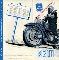 Adler Motorrad MB 201 Prospekt 1954