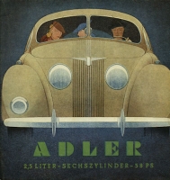 Adler 2,5 Ltr. Prospekt 1938