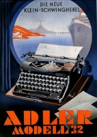 Adler Schreibmaschinen Prospekte ca. 1930