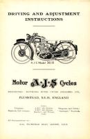 AJS Owner`s manuel 1936