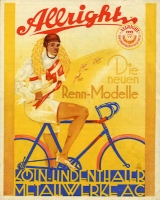 Allright Fahrrad Programm 1920er Jahre