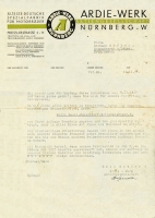 Ardie letter 1937