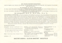 Preview: Bastert 150 ccm Prospekt ca.1953