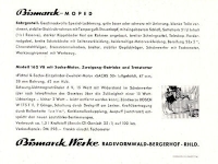 Bismarck Moped brochure 1950s