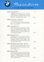 BMW pricelist 10.1953