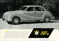 BMW 501 B Prospekt 10.1954