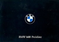 BMW 1600 Preisliste 8.1965