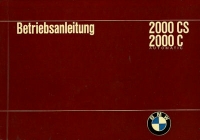 BMW 2000 CS / C Automatic owner`s manuel 1966