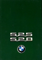 BMW 525 528 brochure 1976