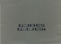 BMW 630 CS 633 CSI Mappe ca. 1976