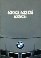 BMW 630 CS 633 635 CSI Prospekt 1979