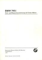 BMW 745i repair manual 5.1980