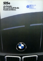 BMW 525e brochure 1983