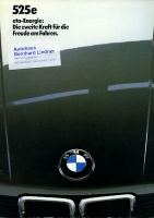 BMW 525 E brochure 1984