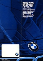 BMW 728i 732i 735i 745i colors 1984