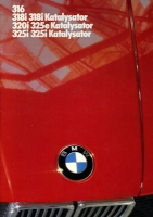 BMW 316 318i 318i Kat 320i 325e Kat 325i 325i Kat brochure 1986