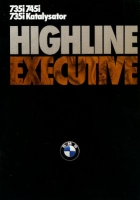 BMW 735i 735i Kat 745i Highline Exclutive brochure 2.1985