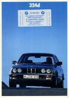 BMW 324d brochure 1987