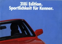 BMW 318i Edition brochure 1987