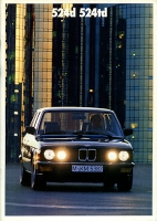 BMW 524d 524td brochure 1988