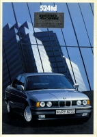 BMW 524td brochure 1988