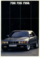 BMW 730i 735i 735iL brochure 1988