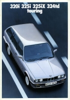 BMW 320i 325i 325iX 324td touring brochure 1989