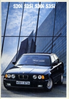 BMW 520i 525i 530i 535i brochure 1989