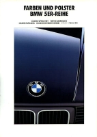 BMW 3er Colors and upholstery brochure 1992