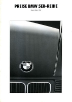 BMW 5er pricelist 3.1992