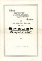 Brough Superior S.S. 100 Test 1938