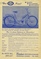 Bücker Moped brochure ca. 1953