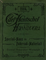 Hentschel, Carl / Hannover Fahrrad Teile Katalog 1904