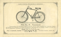 Claes & Flentje Pfeil Fahrrad Programm 1895