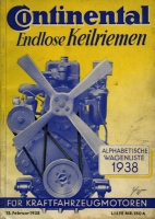Continental Endlos Keilriemen 1938