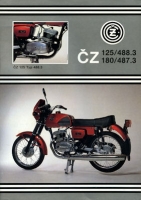 CZ 125 / 180 Touren Prospekt 1980er Jahre