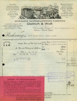 Dietrich & Wolf Laternenfabrik / Chemnitz letter 1930s