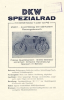 DKW Spezialrad Prospekt ca. 1922